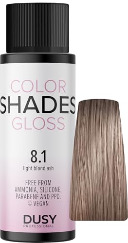 Dusy Color Shades 8.1 hellblond asch 60ml | erfrischt die bestehende Haarfarbe | ammoniakfreie Gel-Cremetönung
