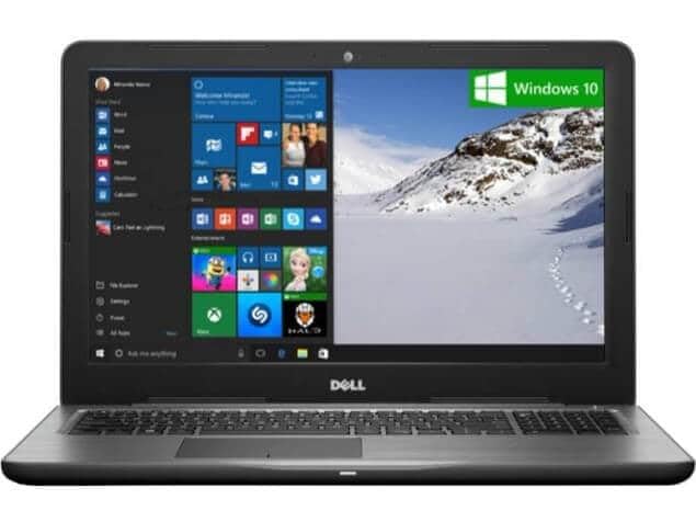 (Refurbished) Dell Inspiron Grey Curved Beauty 5567 Intel Core i5 - 7200u Processor 7th Gen, 4 GB Ram & 128 GB SSD, 15.6 Inches Screen with Intel 620 HD Graphics Laptop Notebook Computer