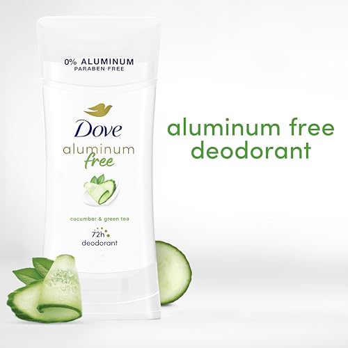 dove aluminum free deodorant for women 4 count cucumber and green tea 72 hour odor protection 26 oz