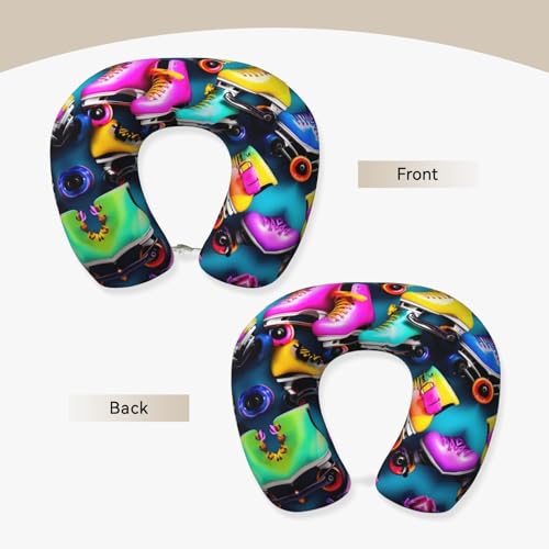 Almohada cervical poliéster color negro tamaño único miniatura 3