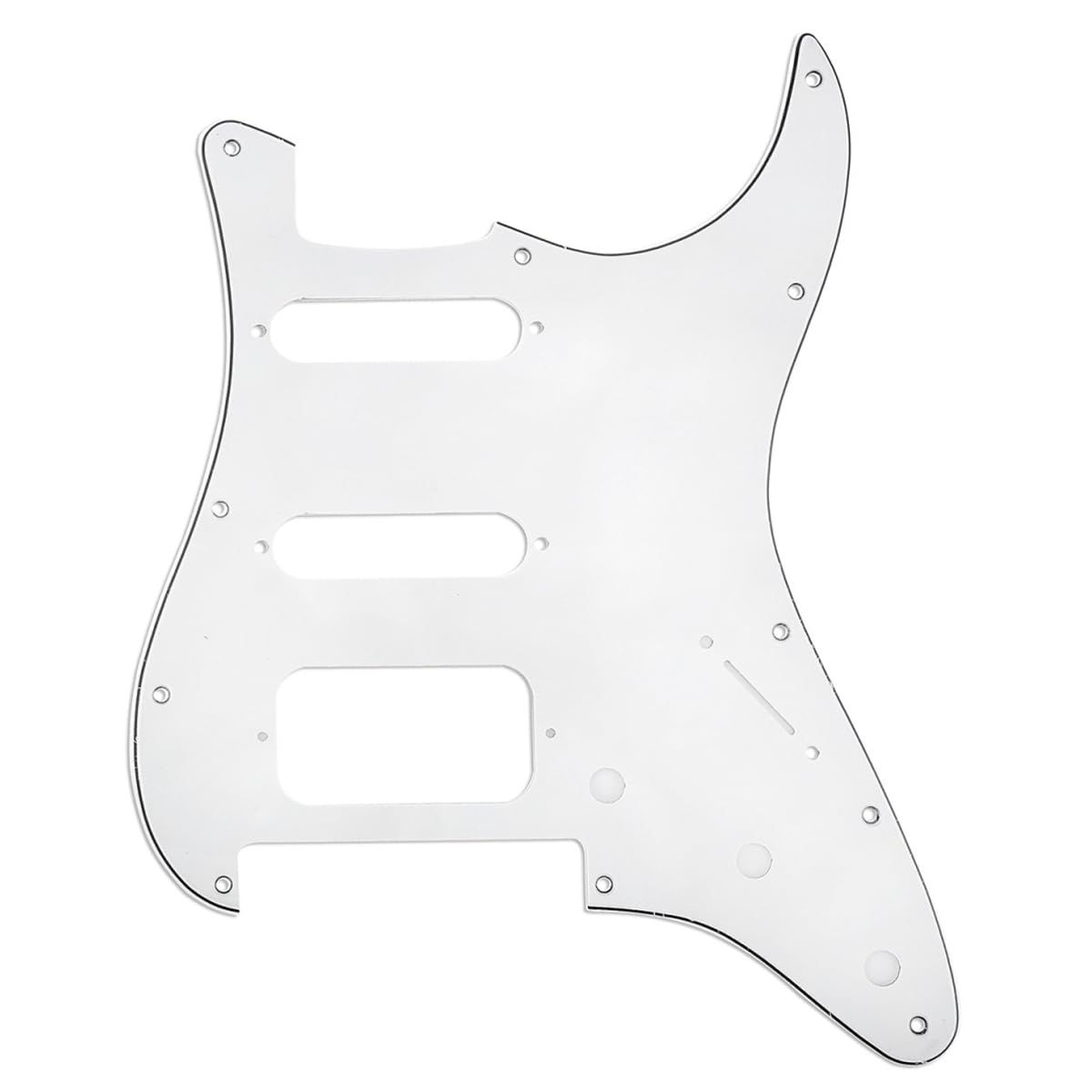 Battipenna Pickguard Per Fender Stratocaster &ndash; 11 Fori, 3 Strati &ndash; Crema Perloid &ndash; Allparts
