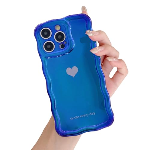 Coque iPhone 14 Pro Max silicone TPU antichoc - Cadre ondulé violet
