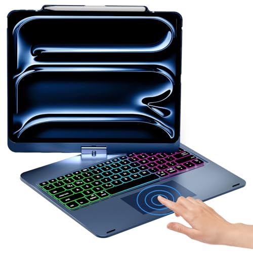 NOKBABO Keyboard Case for iPad Pro 13 & iPad Air 13,Pro 12.9-Midnight Blue