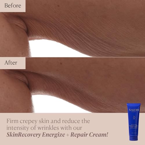 Nakery SkinRecovery Energize + Repair Body Cream (8.4 Fl Oz), Anti Fatigue Body Cream with 4X Magnesium Complex, NAD+ Moisturizer, Fast Absorbing Firming Skincare, Made in the USA
