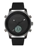 s.Oliver Time Herren Analog-Digital Quarz Uhr mit Leder Armband SO-3620-LD