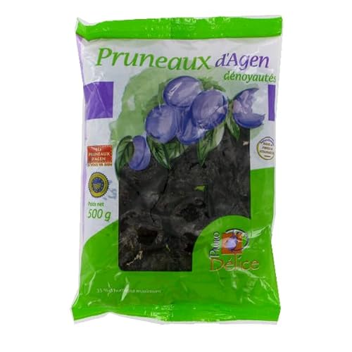 Agen prugne secche snocciolate 500 g di Francia - Set di 3 pezzi
