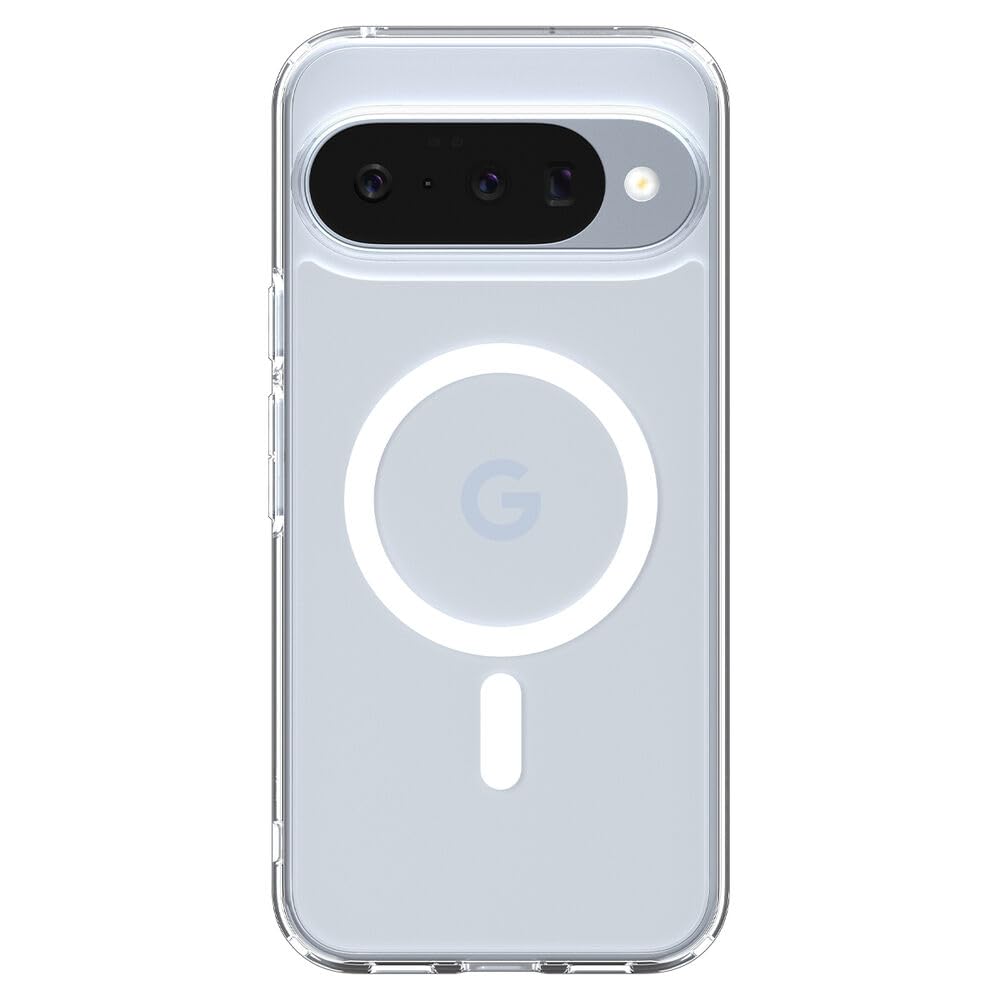 Spigen Cover Ultra Hybrid MagFit Compatibile con Google Pixel 10/10 Pro, Supporto MagSafe e Pixelsnap - Clear White
