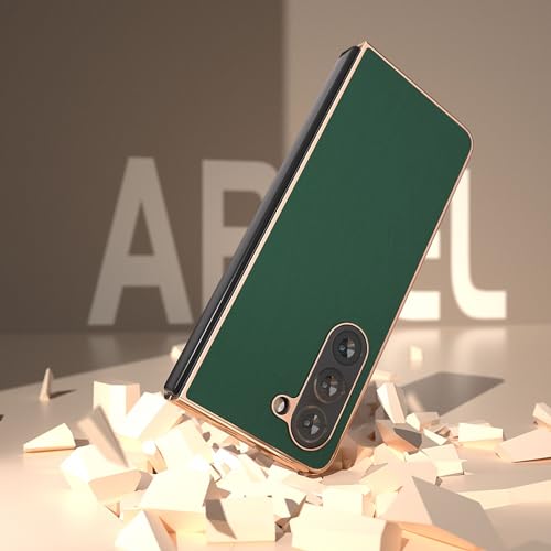 Coque Xiaomi Mix Fold 3 en cuir véritable étui chic rigide vert