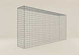 GABIONA - Gabione 200 x 100 x 30 cm - Anbau-Korb Typ 3 (ohne Bodengitter) - Verzinkter Gabionenkorb mit Maschenweite 5x5 cm