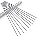 Kabob Skewers(Set of 20), 14'' Shish Kebab Skewers 304 Stainless Steel BBQ Barbecue Skewers Flat Metal Grilling Skewers, Reusable BBQ Sticks with Portable Storage Tube