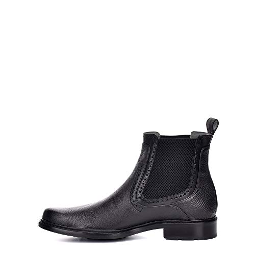 FRANCO CUADRA Men's Boot in Genuine Deer Leather Black4