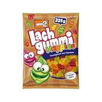 nimm2 Lachgummi Happies – 1 x 325g – Fruchtgummi mit Fruchtsaft und Vitaminen