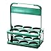 DOITOOL Foldable Plastic Drink Carrier for Delivery, Beverage Delivery Holder, Reusable Cup Holder Carrier with Handle, Drink Holder Delivery and Take Out Cup Carrier for Delivery ( Green )
