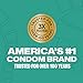 TROJAN BareSkin Raw Ultra Thin Condoms, Lubricated Thin Condoms for Men, America's #1 Condom Brand, 24 Count Pack
