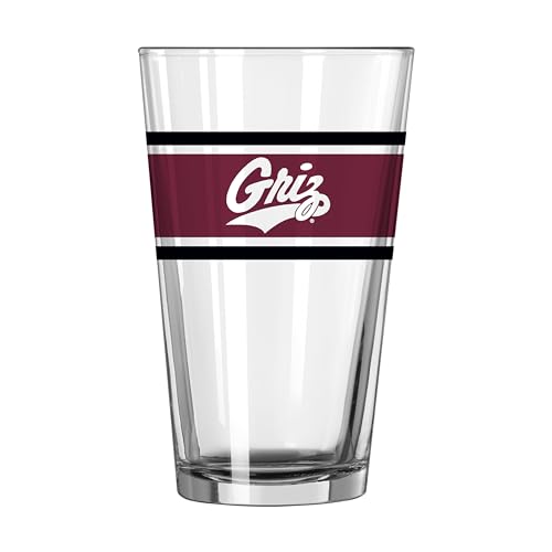 Image of Logo Brands NCAA 16 oz Pint Glass - Durable Glass With Bold Team Color- Chip-Resistant Rim Drinkware For Fans, Tailgates, Home Bars & Everyday Use