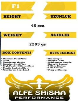 Alfe Shisha Performance F1 Hookah Gold: Buy Online at Best