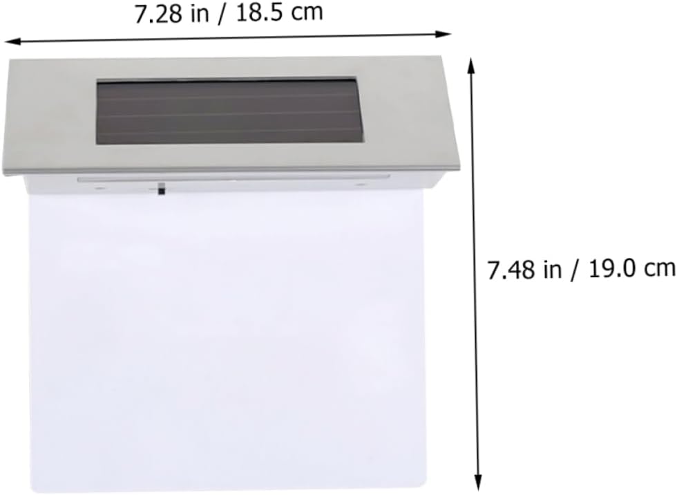 Solar Address Plaque Light with Motion Sensor 4 LED Outdoor Number Sign Waterproof Solar Wall Lamp for House Use 2-Piece Set