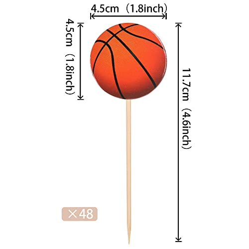 Rsstarxi Basketball Theme Glitter Cupcake Toppers #TOP29