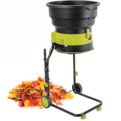 DIUNAOZI Trituradora De Hojas EléCtrica de 2500 W, RelacióN De ReduccióN de 17:1, Sin Cuchillas, para La Limpieza de Hojas Y Ramas De JardíN, con Bolsa Recolectora. 30mpowercable