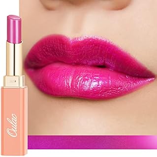 Oulac Ultra Violet Lipstick - Moisture Shine Purple Lipstick, Tinted Lip Balm for Dry Lips, Medium Coverage Lip Colour | Juicy Look, Glossy Finish, Vegan, Cruelty-Free, (S2) Ultra Violet