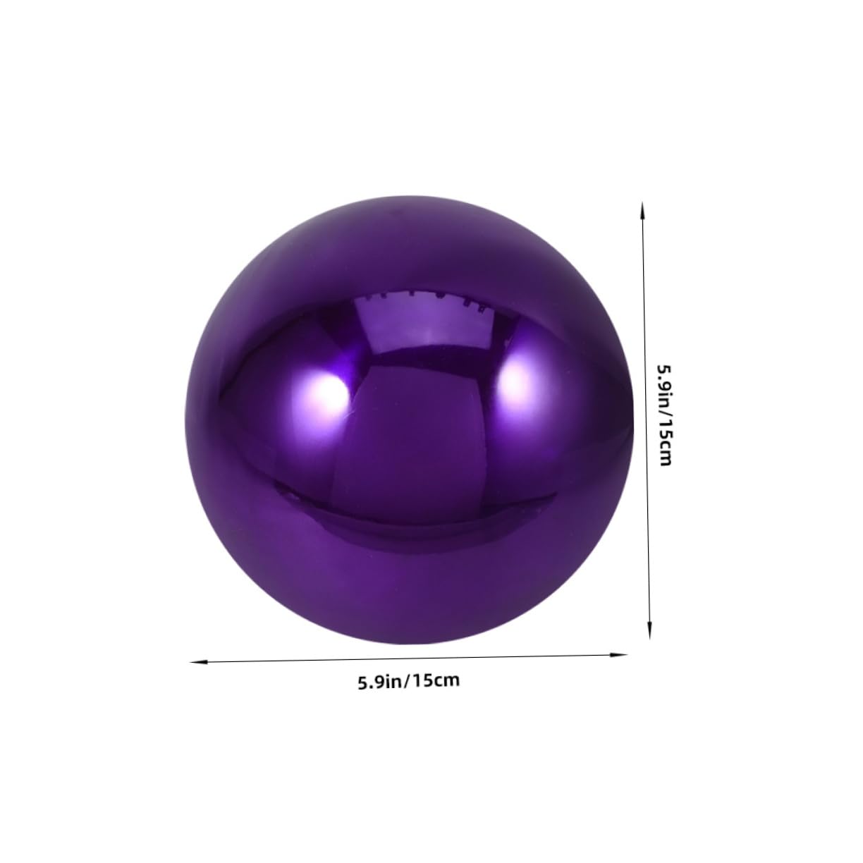 GALPADA Garden Mirror Reflective Ball 2pcs Stainless Steel Gazing Balls Decorative