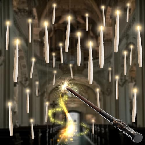 JOIONE Floating Candles with Wand, 12 Pack Flameless Candles with ...
