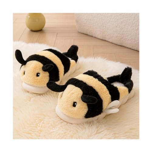 Women and men's cotton slippers, animal slippers, warm and non slip, holiday gifts2