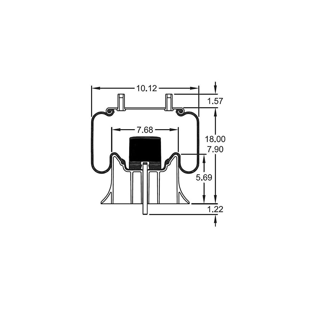 Buy 2 pack of TORQUE Trailer Air Spring Bag (Replaces Firestone 9978