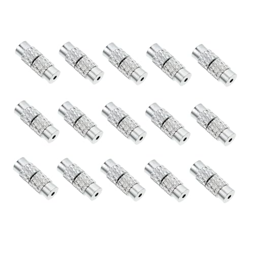 DIYEAH 30 piezas Cierres de Tornillo para Collares Hebillas de Latón Duraderas para Fabricación y Reparación de Pulseras y Joyería Artesanal