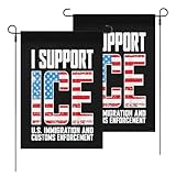 I Support IceS Us Immigration And Customs Enforcement Yard Flags Vintage