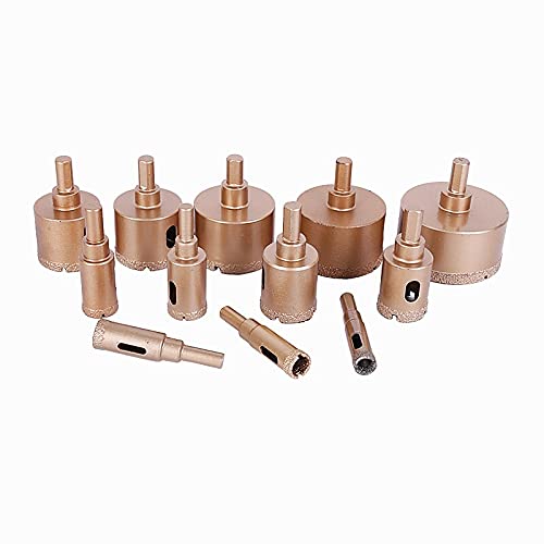 Brocas de Diamante para Perforar Azulejos, Granito y Mármol – Broca Tipo Hole Saw con Diámetro de 35 a 65 mm miniatura 1