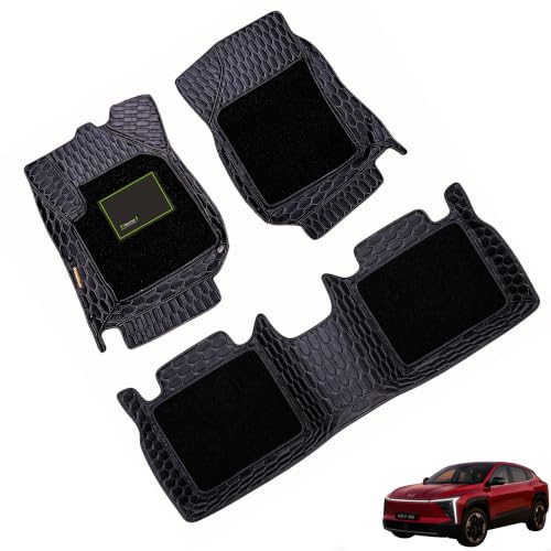 Image of EV MASTER 7D Car Floor Mats for Mahindra XEV 9e Hybrid (2026 Onwards) Complete Set | All Weather | Anti-Slip | Luxury Premium Car Mat | Full Coverage | Custom Fitted Car Foot Mats