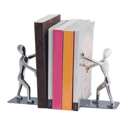 Balvi - Bookend Shadow x2 Chrome zinc