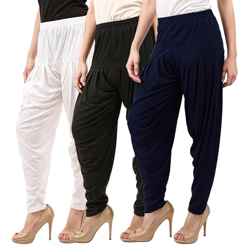 Image of Buy That Trendz Patiala Salwar for Women Relaxed Fit Viscose Patiyala Salwar Harem Bottom Pants