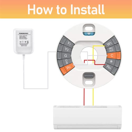 image for ChooKaChoo Thermostats 24 Volt Transformer C Wire Power Adapter for Ne