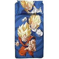 hermet Dragonball - Juego de sábanas para Cama Individual,