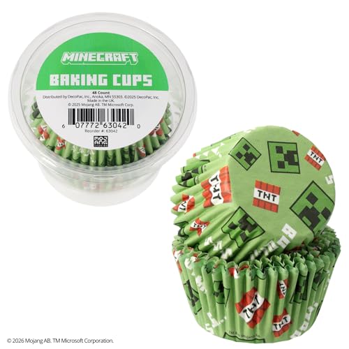 Minecraft Baking Cups | 48 Pack Cupcake Liners by DecoPac - Used condition - Image 7