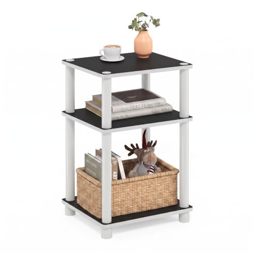 Furinno JUST Toolless 3-Tier Side Table, Open Shelf, White(Espresso) - image 1