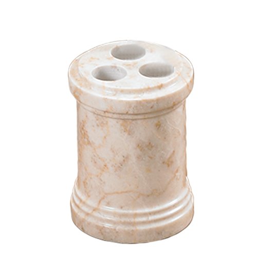 Creative Home Champagne Marble Column Toothbrush Holder #TOP14