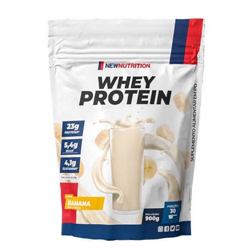 NEWNUTRITION, Whey Protein Concentrado 900g Sabor Banana