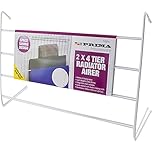 Set Of 2 Radiator Airer - 4 Tier Rail To Dry Clothes | Indoor Cloth Rack, Hang Lightweight Towel Holder Laundry, Durable & Long Lasting, Strong Metal Hanger, Small Clothes Drying Rack - Space Saving