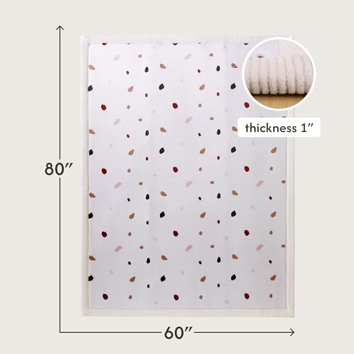 Image of Hakuna Matte CloudSoft Baby Play Mat for Floor 60 inch x 80 inch Confetti | Coral Velvet high-density foam Rug for Crawling & Cozy Play - Non-Slip, Water-Resistant, Easy-CareTummy Time Mat