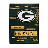 NORTHWEST ENTERPRISES NFL Digitize Design Plush Raschel Thow Blanket, 60'x80' (Green Bay Packers)