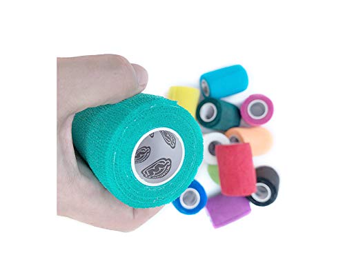 Wildcow Vet Wrap Bulk Bandage Tape (3 Inch 12 Color Pack), Water Resistant Self Adherent Cohesive Rolls… #TOP3