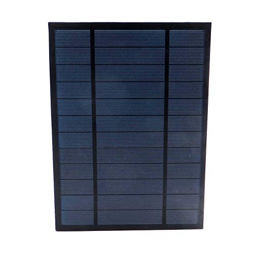 Treedix 6V 6W Polysilicon Solar Panel Glue Solar Cell Battery Charger DIY Solar Product Mini Small Solar Panel Module Kit Polycrystalline Silicon Encapsulated in Waterproof Resin (6W)