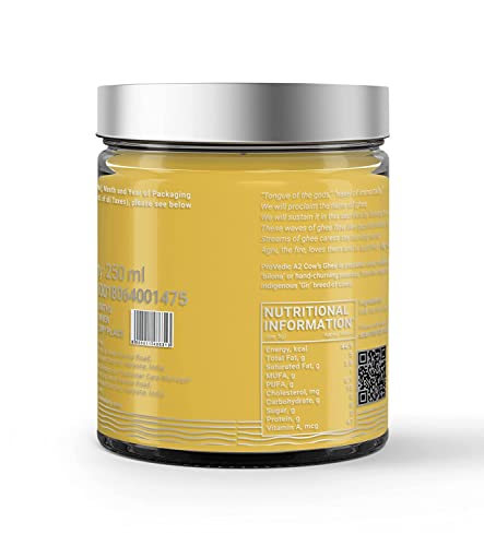 Provedic A2 Gir Cow's Bilona Ghee - 250Ml #TOP1