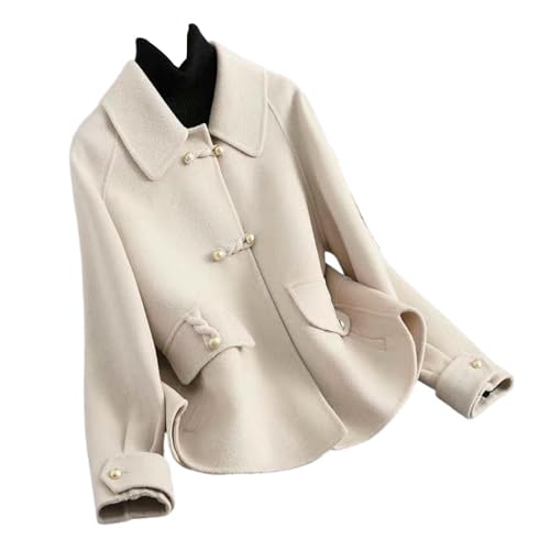 Chaqueta de doble cara beige para un look casual de invierno XS