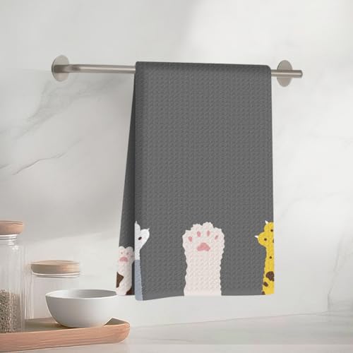 Lindas Toallas De Cocina Con Estampado De Pata De Gato, Vajilla Decorativa De Microfibra Absorbente, Paño De Cocina, Toallas De Mano Para Cocina, Hogar, Baño, Regalos Para Amantes De Los Gatos Lindas Toallas De Cocina Con Estampado De Pata De Gato, Vajilla Decorativa De Microfibra Absorbente, Paño De Cocina, Toallas De Mano Para Cocina, Hogar, Baño, Regalos Para Amantes De Los Gatos