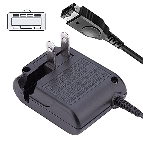 GBA SP Charger, TFSeven AC Adapter Supply Charger for Nintendo DS and Gameboy Advance SP Wall Travel Charger Power 5.2V 450mA Compatible with Nintendo DS NDS and Game Boy Advance SP