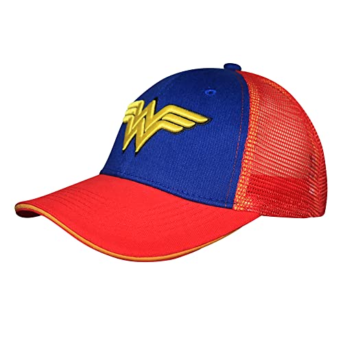 Image of Armona Trading LTD Wonder Woman Blue/Red Trucker Cap